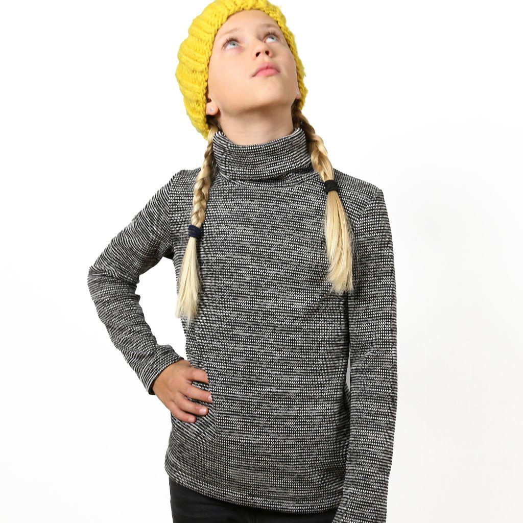 Preview: Papierschnittmuster Rollkragenshirt Romy Gr. 98-152